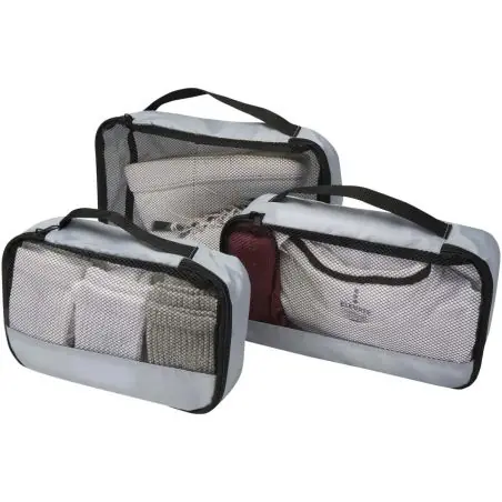 Cubos de viaje reciclados Jet GRS - juego de 3 Ecológico Personalizado 6120807