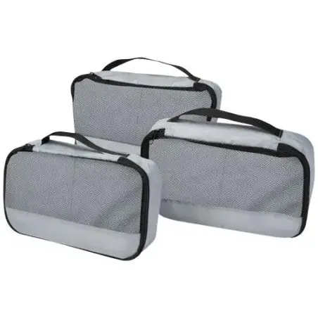 Cubos de viaje reciclados Jet GRS - juego de 3 Ecológico Personalizado 6120807