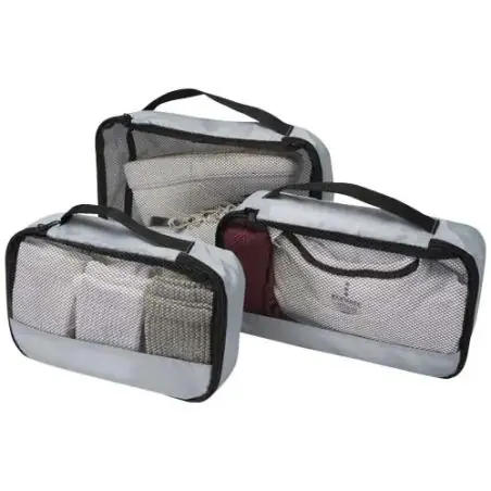 Cubos de viaje reciclados Jet GRS - juego de 3 Ecológico Personalizado 6120807