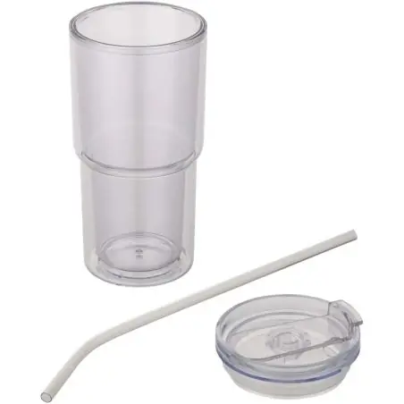 Vaso de plástico de doble pared Archer de 480 ml Ecológico Personalizado 6100967