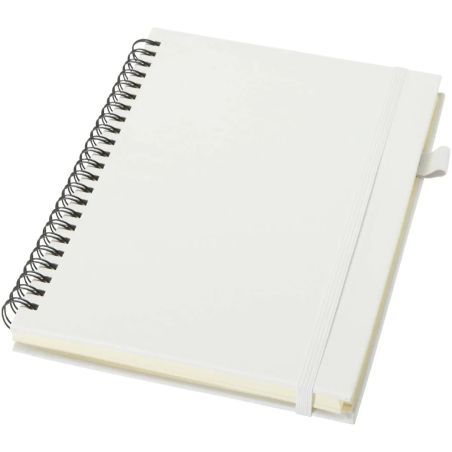 Cuaderno Liss A5 de tapa dura con espiral y bolsillo trasero