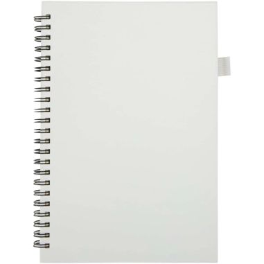 Cuaderno Liss A5 de tapa dura con espiral y bolsillo trasero