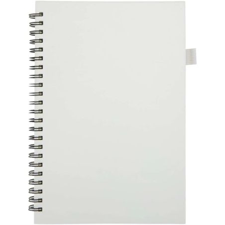 Cuaderno Liss A5 de tapa dura con espiral y bolsillo trasero