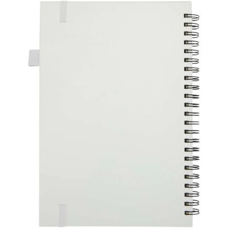 Cuaderno Liss A5 de tapa dura con espiral y bolsillo trasero