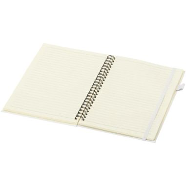 Cuaderno Liss A5 de tapa dura con espiral y bolsillo trasero