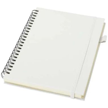 Cuaderno Liss A5 de tapa dura con espiral y bolsillo trasero