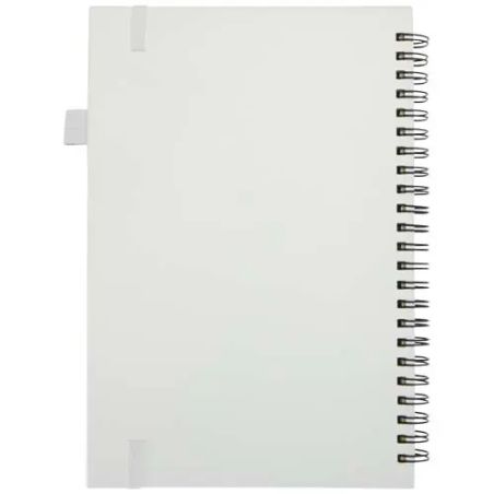 Cuaderno Liss A5 de tapa dura con espiral y bolsillo trasero