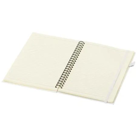 Cuaderno Liss A5 de tapa dura con espiral y bolsillo trasero