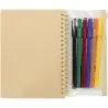 Set de cuaderno de tapa dura y rotuladores Squiggle B6 Ecológico Personalizado 6107330 - Imagen 3