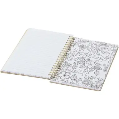 Set de cuaderno de tapa dura y rotuladores Squiggle B6 Ecológico Personalizado 6107330