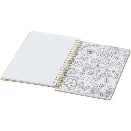Set de cuaderno de tapa dura y rotuladores Squiggle B6 Ecológico Personalizado 6107330