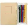 Set de cuaderno de tapa dura y rotuladores Squiggle B6 Ecológico Personalizado 6107330 - Imagen 6