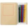 Set de cuaderno de tapa dura y rotuladores Squiggle B6 Ecológico Personalizado 6107330 - Imagen 8