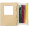 Set de cuaderno de tapa dura y rotuladores Squiggle B6 Ecológico Personalizado 6107330 - Imagen 12