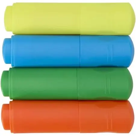 Set de rotuladores fluorescentes de plástico reciclado Ecológico Personalizado 6106470