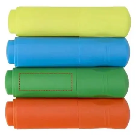 Set de rotuladores fluorescentes de plástico reciclado Ecológico Personalizado 6106470