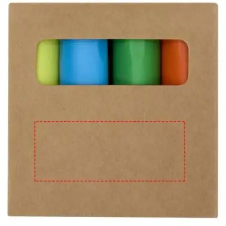 Set de rotuladores fluorescentes de plástico reciclado Ecológico Personalizado 6106470