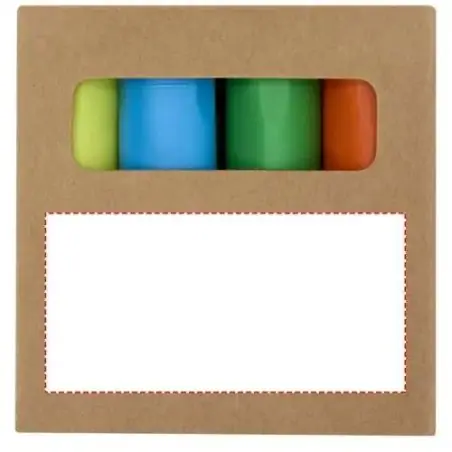 Set de rotuladores fluorescentes de plástico reciclado Ecológico Personalizado 6106470