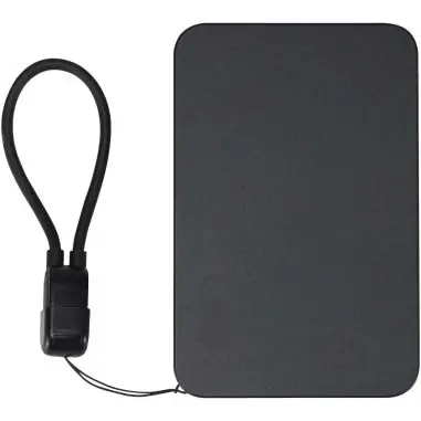 Batería externa magnética SMART de 5000 mAh fabricada con plástico reciclado y con cordón Ecológica Personalizada 6124529