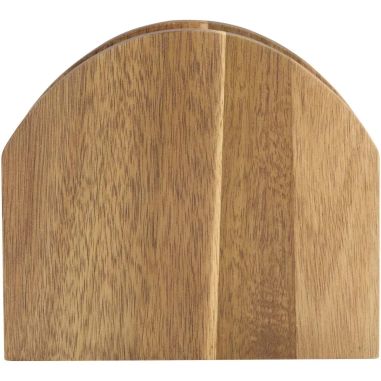 Servilletero de madera de acacia FSC de 6,4 x 14,5 x 12,8 cm