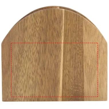 Servilletero de madera de acacia FSC de 6,4 x 14,5 x 12,8 cm