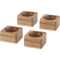 Servilleteros de madera de acacia Ecológico Personalizado 6126512