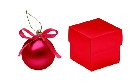 Bola de Navidad en caja Ecológica Personalizada 7CX1603