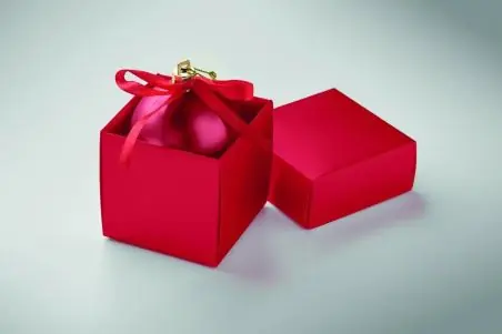 Bola de Navidad en caja Ecológica Personalizada 7CX1603