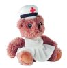 Osito de peluche vestido de enfermera con camiseta blanca - Imagen 1