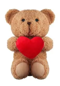 Osito de peluche corazón 23cm Ecológico Personalizado 7MO2949