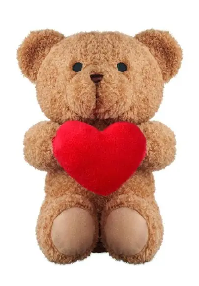 Osito de peluche corazón 23cm Ecológico Personalizado 7MO2949