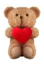 Osito de peluche corazón 23cm Ecológico Personalizado 7MO2949 - Imagen 1