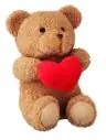 Osito de peluche corazón 23cm Ecológico Personalizado 7MO2949 - Imagen 2