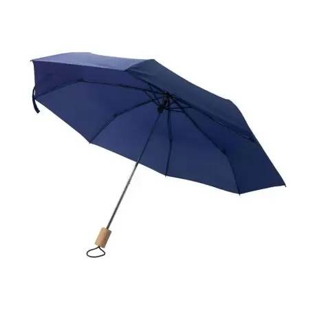 Paraguas plegable rPET pongee 8 paneles mango roble