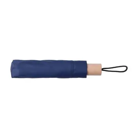 Paraguas plegable rPET pongee 8 paneles mango roble