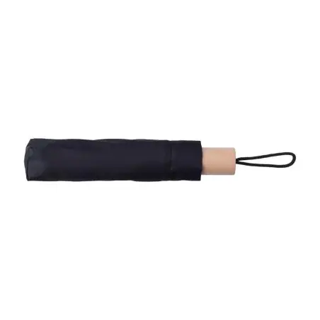Paraguas plegable rPET pongee 8 paneles mango roble