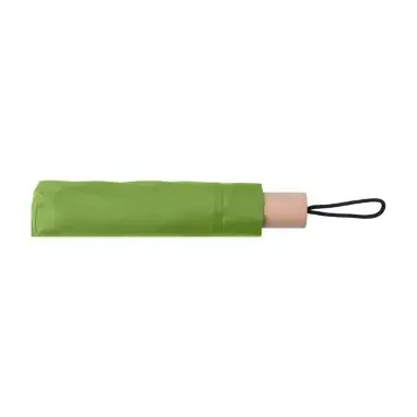 Paraguas plegable rPET pongee 8 paneles mango roble