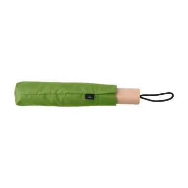 Paraguas plegable rPET pongee 8 paneles mango roble