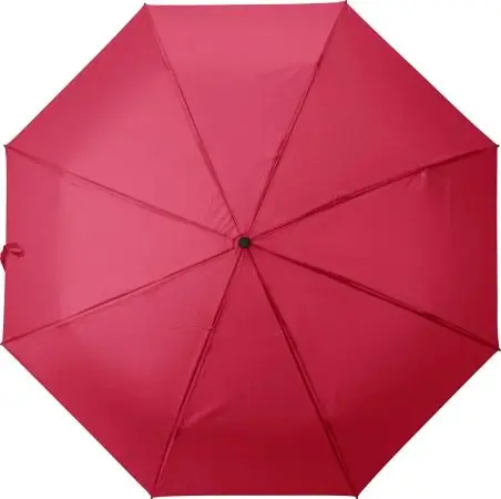 Paraguas plegable rPET pongee 8 paneles mango roble