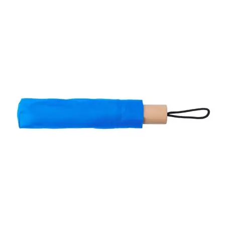 Paraguas plegable rPET pongee 8 paneles mango roble