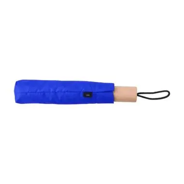 Paraguas plegable rPET pongee 8 paneles mango roble
