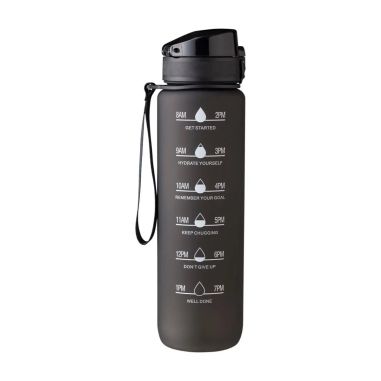 Botella RPET 1 L mate con horas