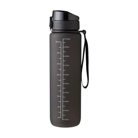 Botella RPET 1 L mate con horas