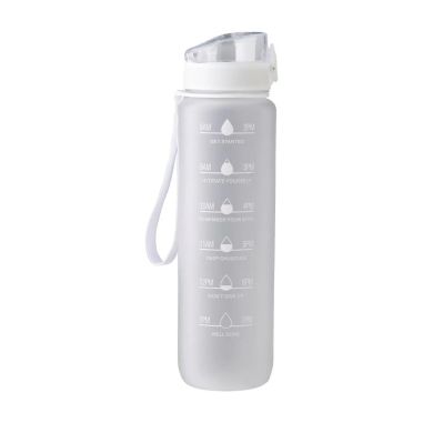 Botella RPET 1 L mate con horas