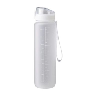 Botella RPET 1 L mate con horas