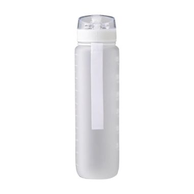 Botella RPET 1 L mate con horas