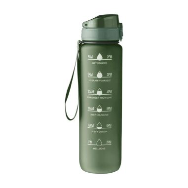Botella RPET 1 L mate con horas