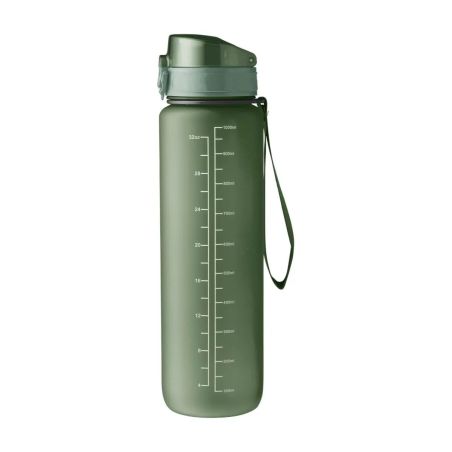 Botella RPET 1 L mate con horas