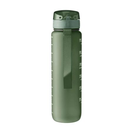 Botella RPET 1 L mate con horas
