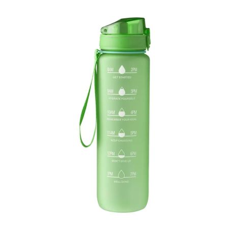 Botella RPET 1 L mate con horas